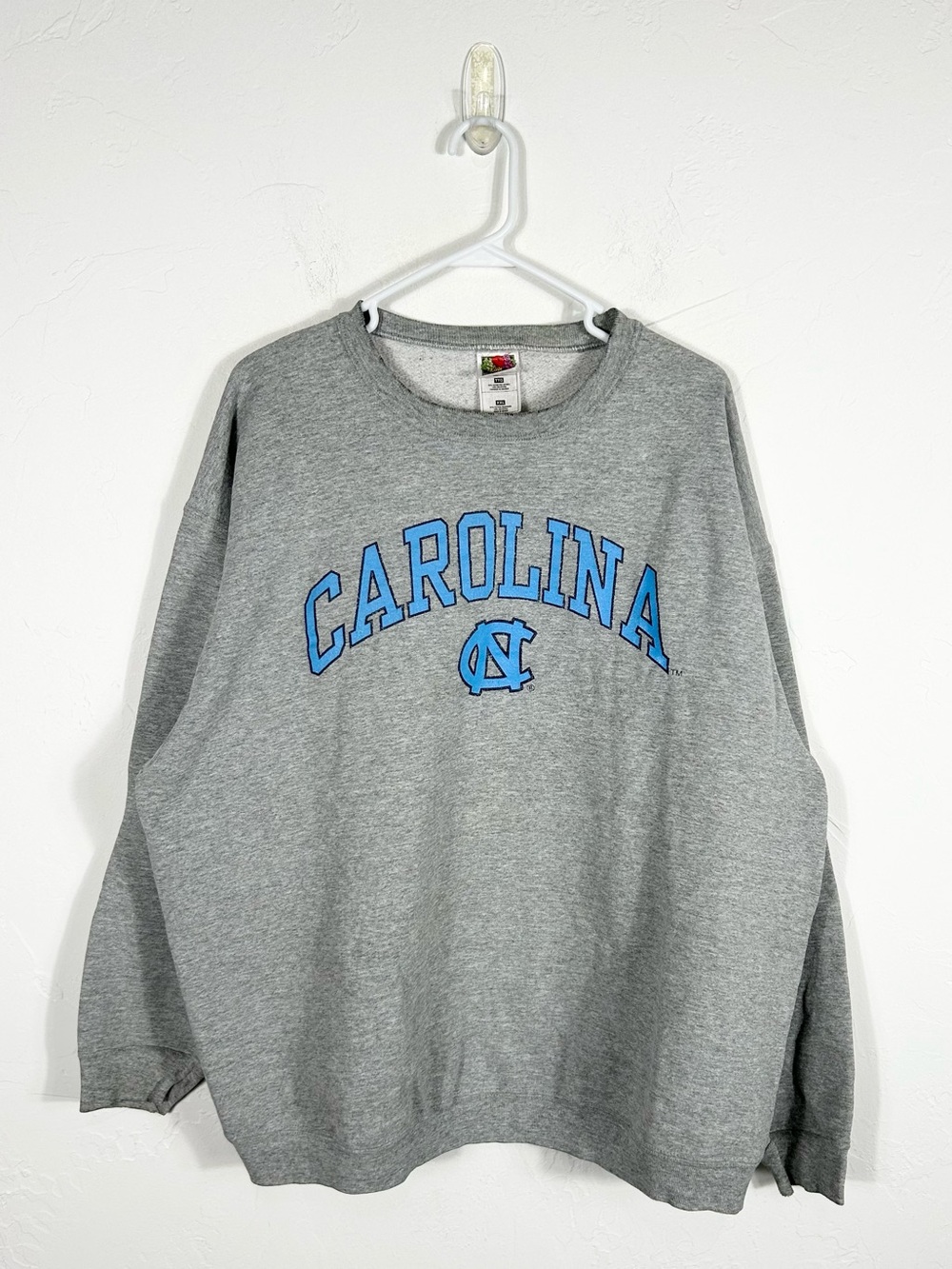 👁️Vintage UNC North Carolina Tar Heels Crewneck Sweatshirt Gray